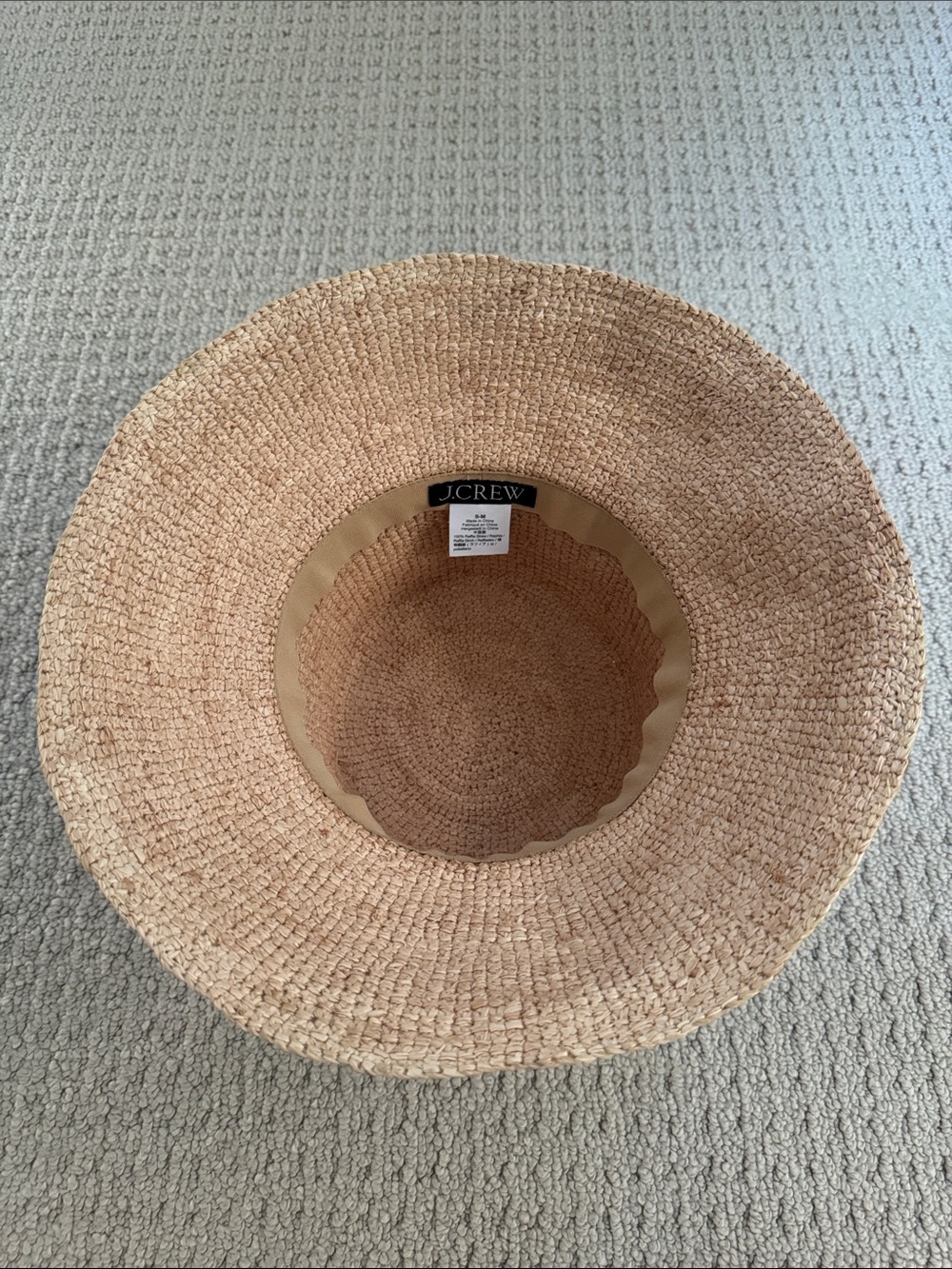 jcrew wide brim raffia bucket hat - Picture 4 of 9